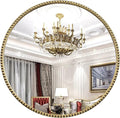 Round Bathroom Wall Mirror, Wall Mounted Large Circle Makeup Mirror by Fobule