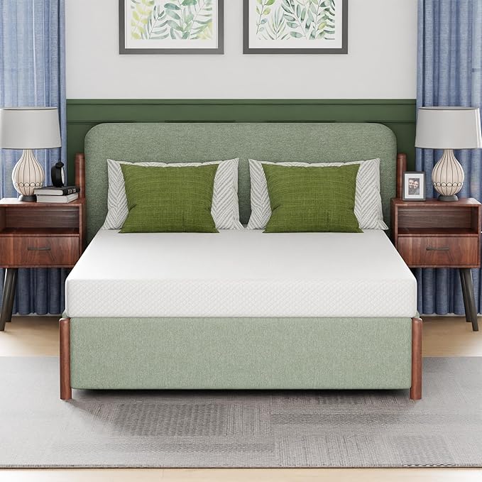 FDW | 6 Inch Full Mattress | Medium Firm | Gel Memory Foam Mattress | White | by FDW