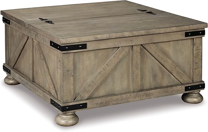 Signature Design by Ashley Aldwin Farmhouse Square Coffee Table by SignatureDesignbyAshley