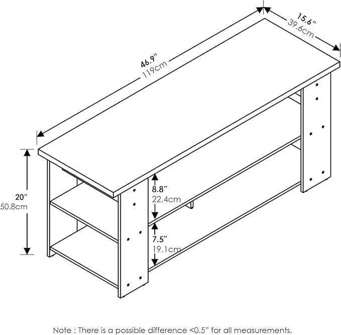 Furinno Jaya TV Stand Up to 55-Inch - Image 3