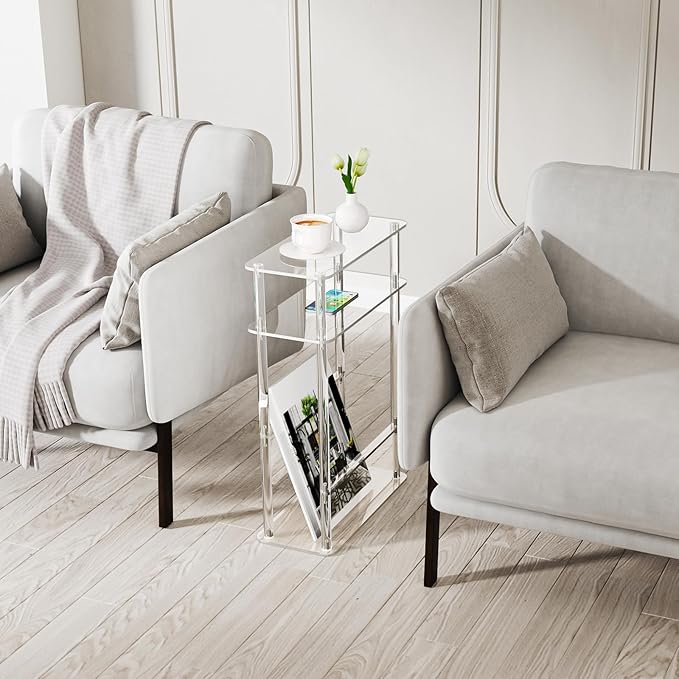 HMYHUM Acrylic Narrow End Table - Image 6