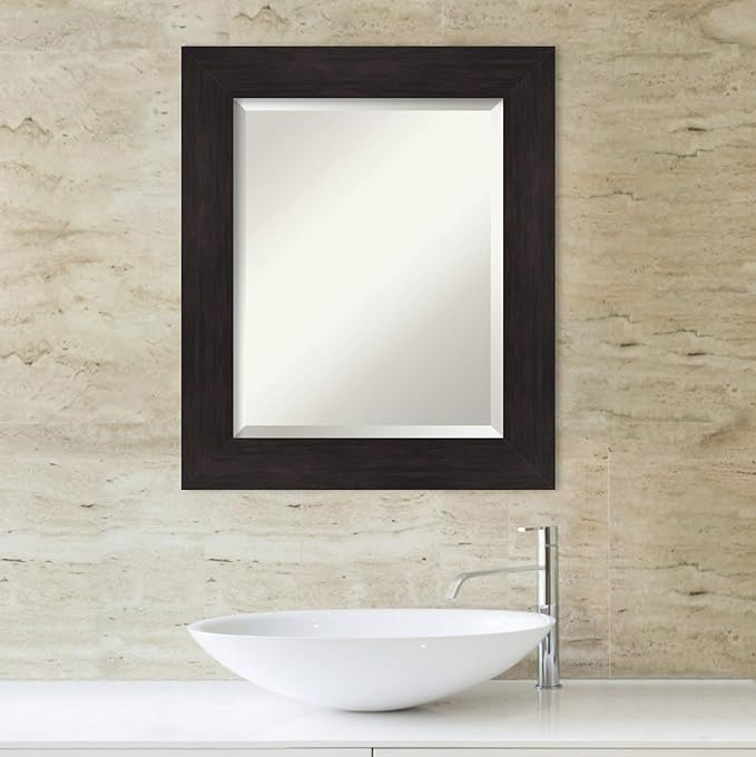 Amanti Art Brown Bathroom Mirror - Image 5