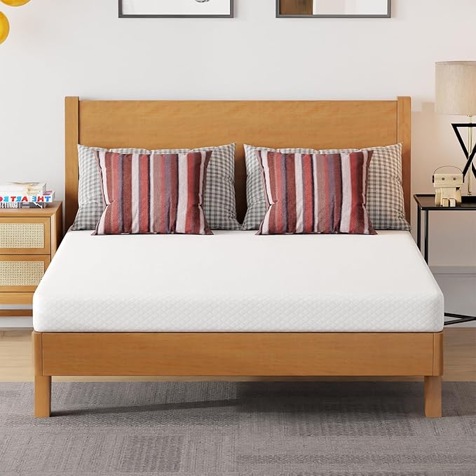FDW | 5 Inch Full Mattress | Medium Firm | Gel Memory Foam Mattress | White | by FDW