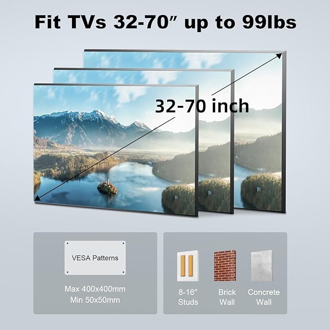 UL Listed Full Motion TV Wall Mount Bracket - Image 5