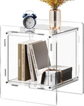 Acrylic End Table, Side Table Nightstand by XOHYW