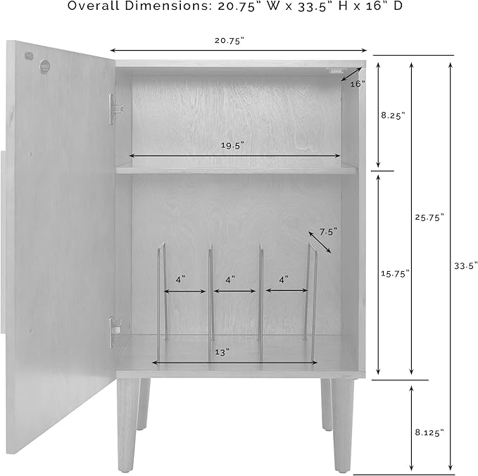 Crosley Furniture Everett Record Player Stand - Image 3