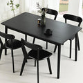 DELAVIN 47.2" Rectangle Solid Wood Dining Table, Modern Kitchen Table, Oak by DELAVIN