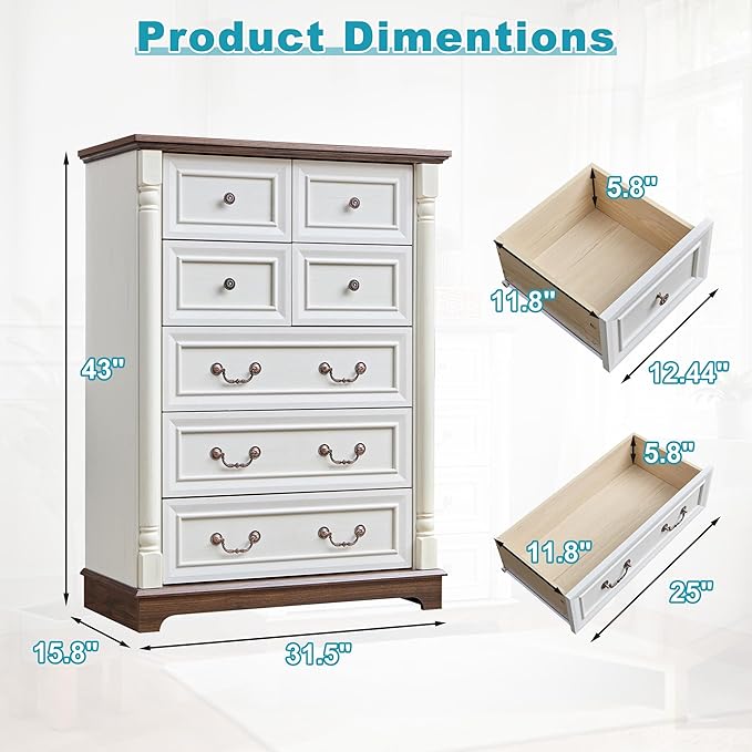 31.5" Farmhouse Sideboard Buffet Cabinet - Image 2