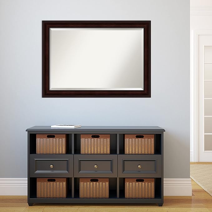 Amanti Art Brown Bathroom Mirror - Image 5