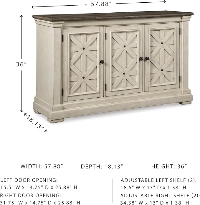 Signature Design by Ashley Bolanburg French Country Dining Room Server - Image 3