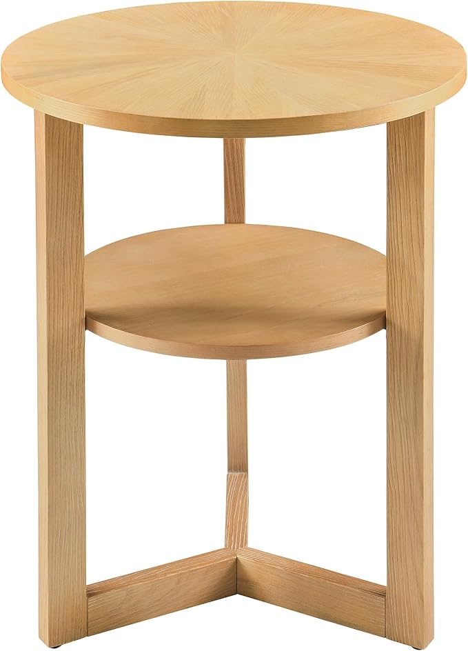 MODERION Round End Table, Rustic Side Tables - Image 9