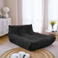 N&V Fireside Lounge Chaise Chair, Mid Century Armless Floor Lounger Sofa by NV