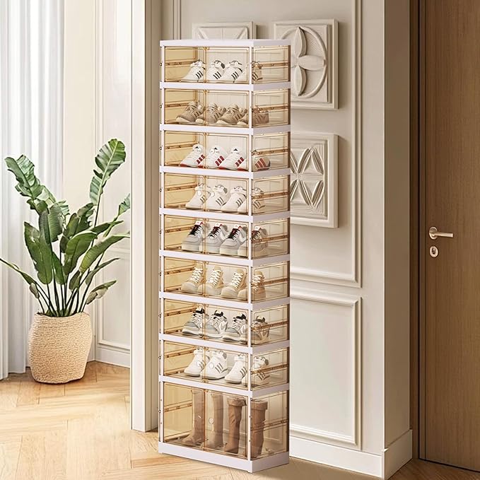 ELPHECO 9 Tier 18 Pairs Plastic Shoe Rack - Image 7