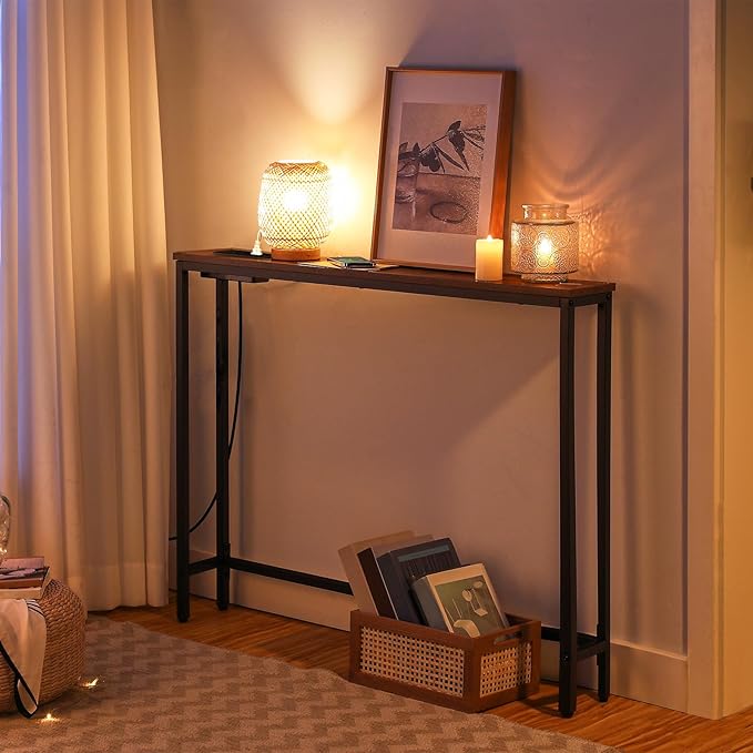 HOOBRO 39.4" Skinny Console Table - Image 7