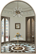 24"x36" Antique Silver Arch Mirror by Fobule