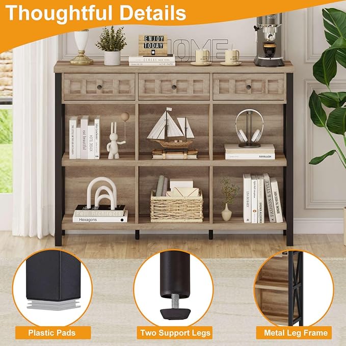 FATORRI Rustic 6 Cube Storage Organizer Shelf - Image 4