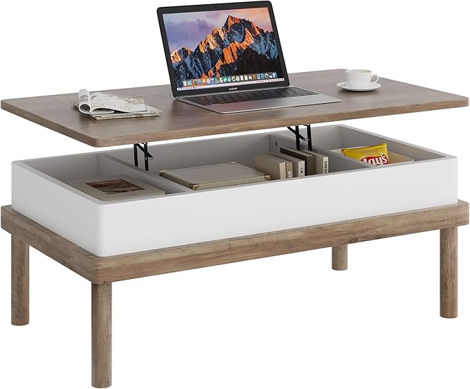 Shintenchi Coffee Table, Lift Top Coffee Table - Image 7