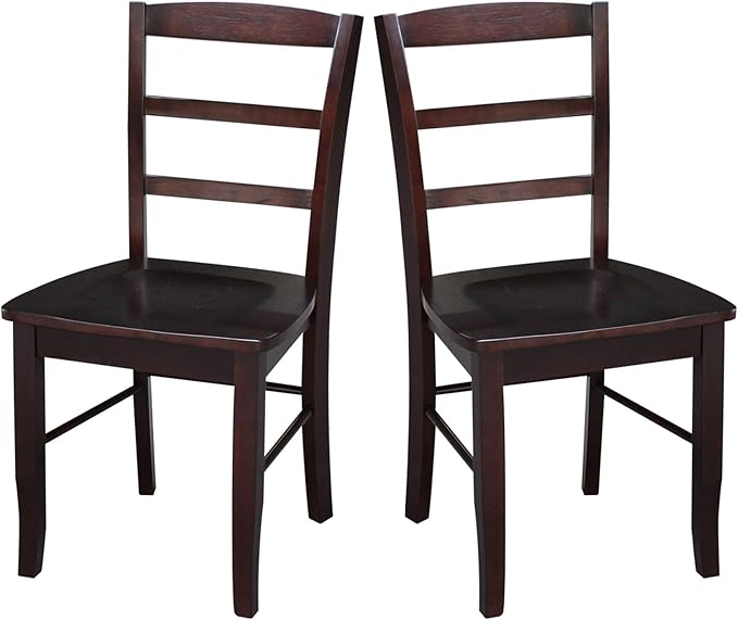 International Concepts Madrid Ladder Back Chair, Rich Mocha by InternationalConcepts