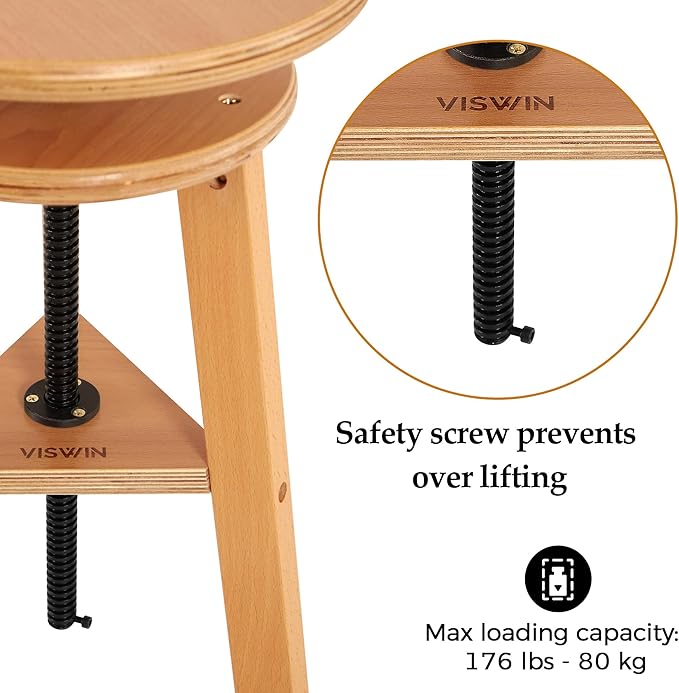 VISWIN Adjustable Drafting Stool - Image 8