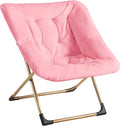 Comfy Oversized Saucer Chair, Soft Faux Fur Reading Lounge Chair by Youtanic