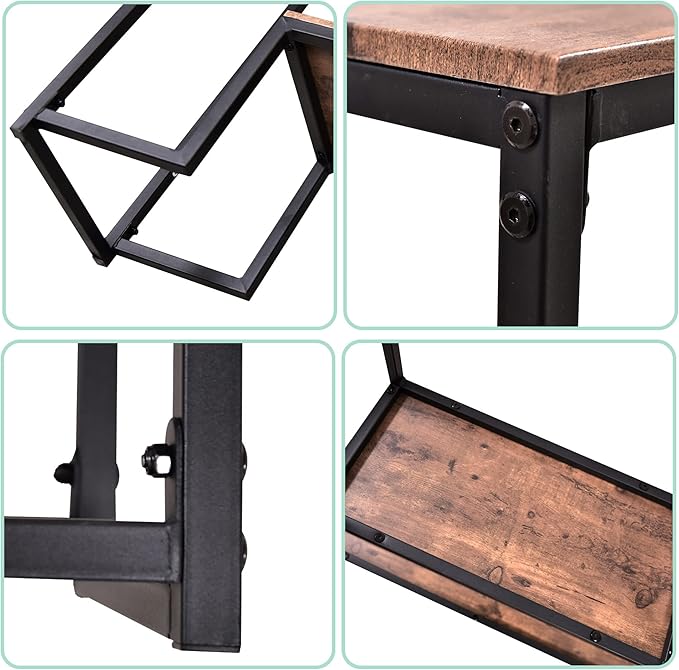 HOMERECOMMEND Console Table Narrow Sofa Tables Industrial Entryway Tables - Image 7