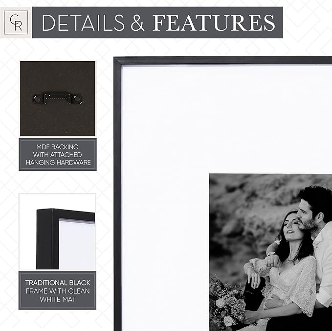 Camden Reed Arcadia 8 Piece Oversized Gallery Wall Frame, 16x20 and 16x16 Inch - Image 5