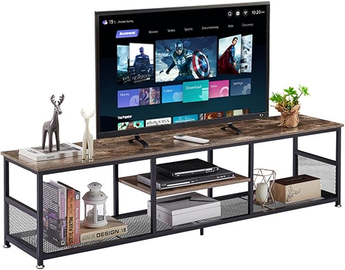 VECELO TV Stand for Televisions up to 80 Inch 70" Entertainment Center by VECELO