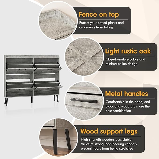 Maupvit Large Shoe Storage Cabinet - Image 4
