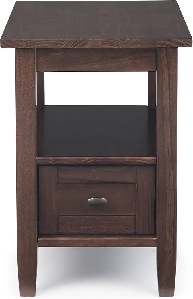SIMPLIHOME Warm Shaker SOLID WOOD 14 inch Wide Rectangle Transitional Narrow - Image 5