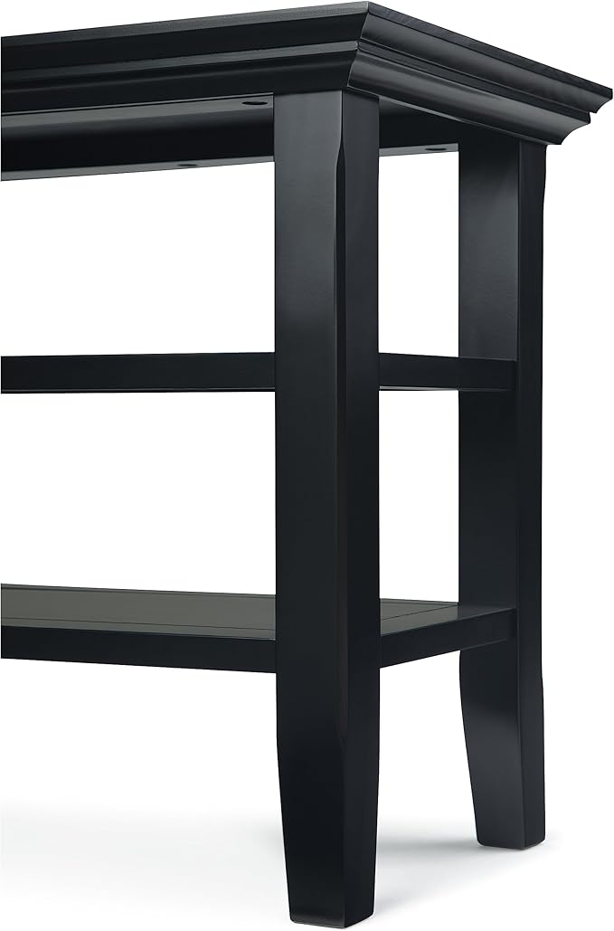 SIMPLIHOME Acadian 14-inch Wide Solid Wood Narrow End Table in Black, - Image 11
