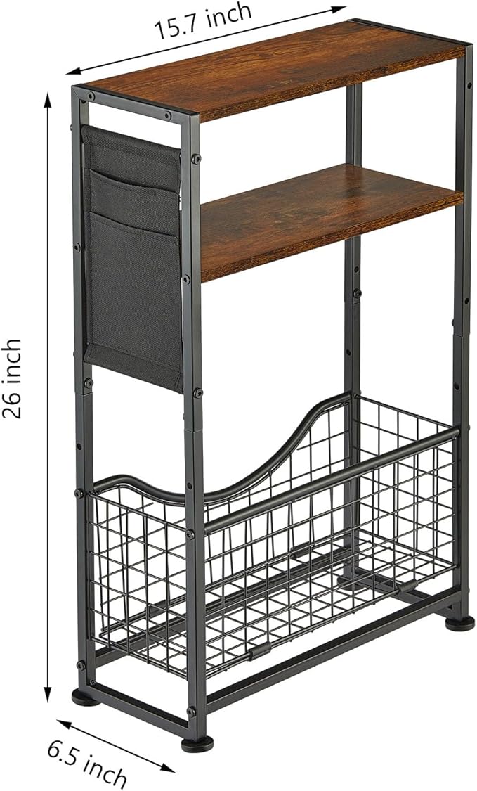 Narrow Side Table, Skinny Small End Tables - Image 2