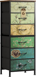 WLIVE Tall Dresser for Bedroom, 6 Drawer Dressers & Chests of Drawers, Fabric by WLIVE