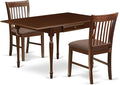 East West Furniture MZNO3-MAH-C 3 Piece Dinette Set by EastWestFurniture