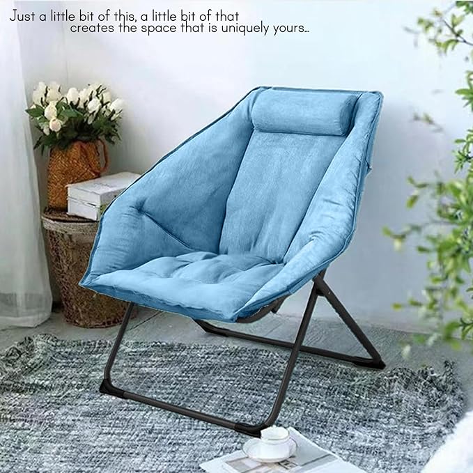 Hexagon Foldable Living Room Chair, Saucer Chair - Image 5