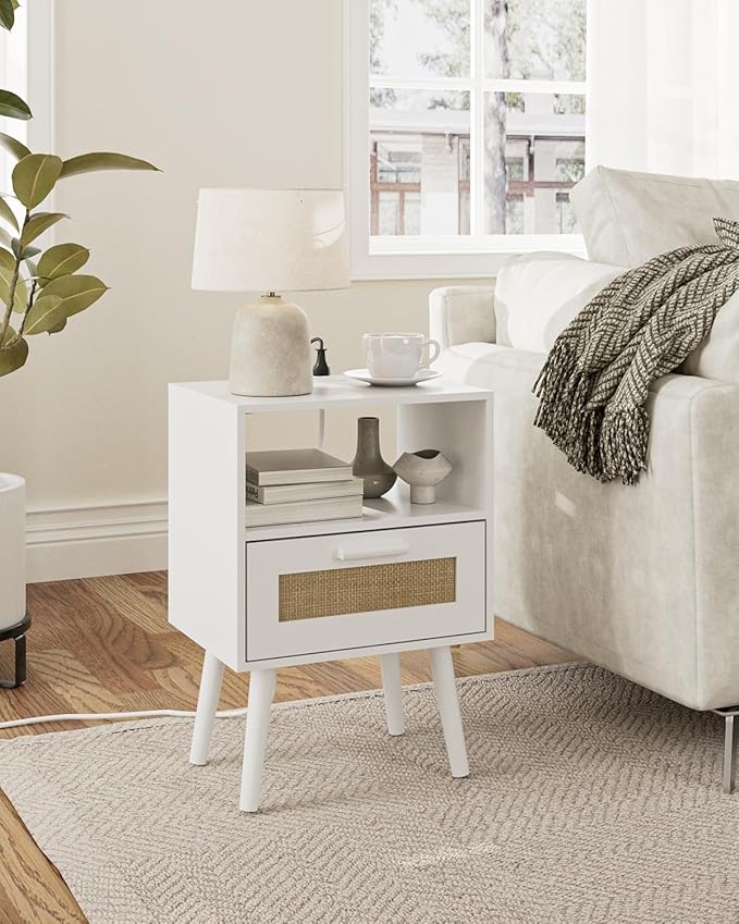Bedroom Nightstands Wooden Night Stands - Image 7