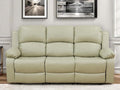 Leather Recliner Sofa Couch, 3-Seater Home Theater Seating Reclining Sofa by FONTOI