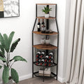5-Tier Corner Wine Rack Floorstanding by Espelism
