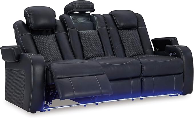 Signature Design by Ashley Fyne-Dyme Contemporary Power Reclining Sofa - Image 8