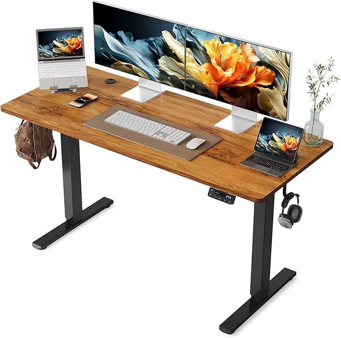 YIHAYO Electric Standing Desk, 55 x 24 Inches Stand Up Desk by YIHAYO