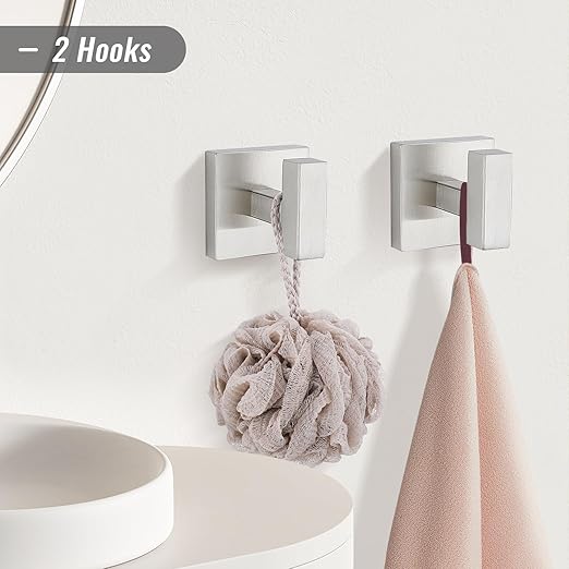 YACVCL Towel Bar Set, 5 Pieces Bathroom Hardware Set Brushed Nickel Bathroom - Image 4