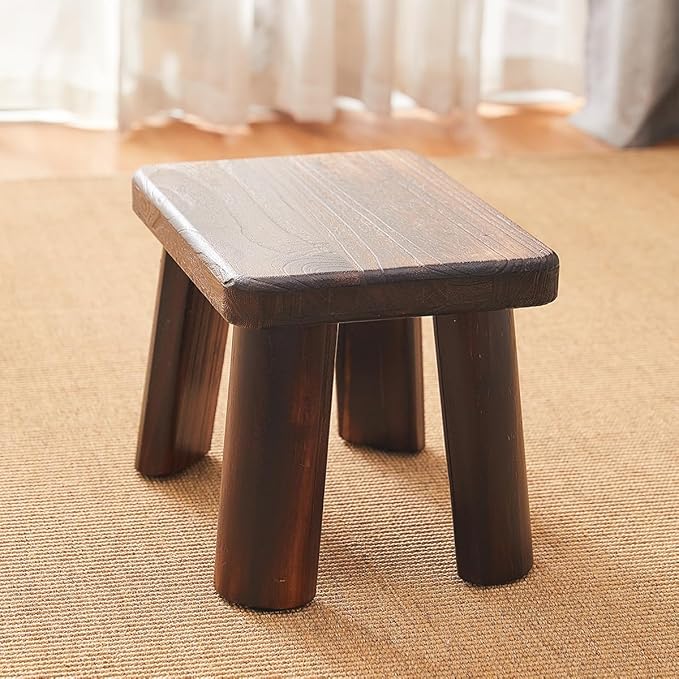 Wooden Step Stool for Adults and Kids, Foot Stool, Kitchen Small Wood Bench - Image 7
