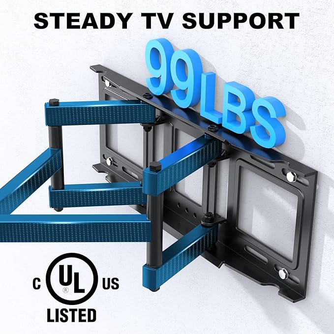 UL Listed Full Motion TV Wall Mount Bracket - Image 2