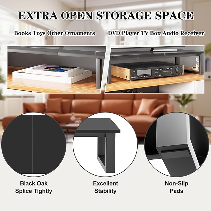 59" Large TV Riser Stand for 32-75 Inch TV, TV Shelf - Image 4
