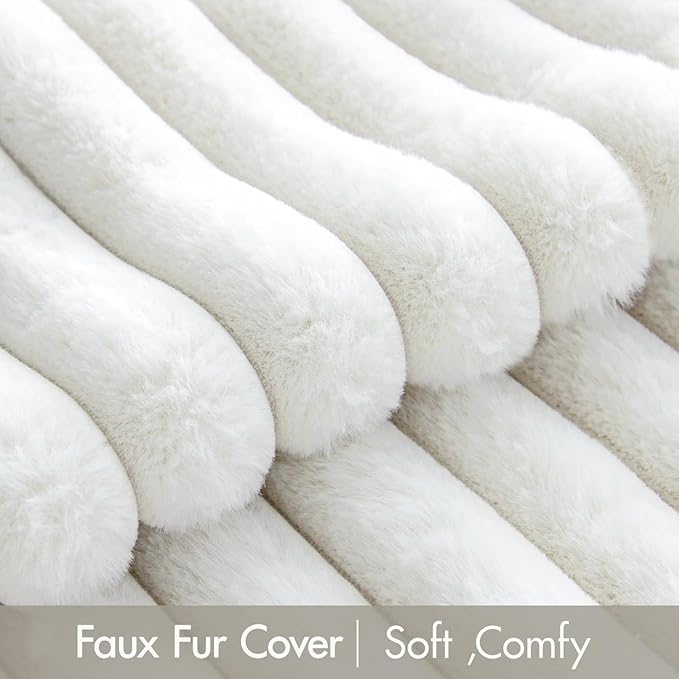 Trenda Super Comfy Lazy Sofa Chair, Soft Faux Fur Accent Chair - Image 5