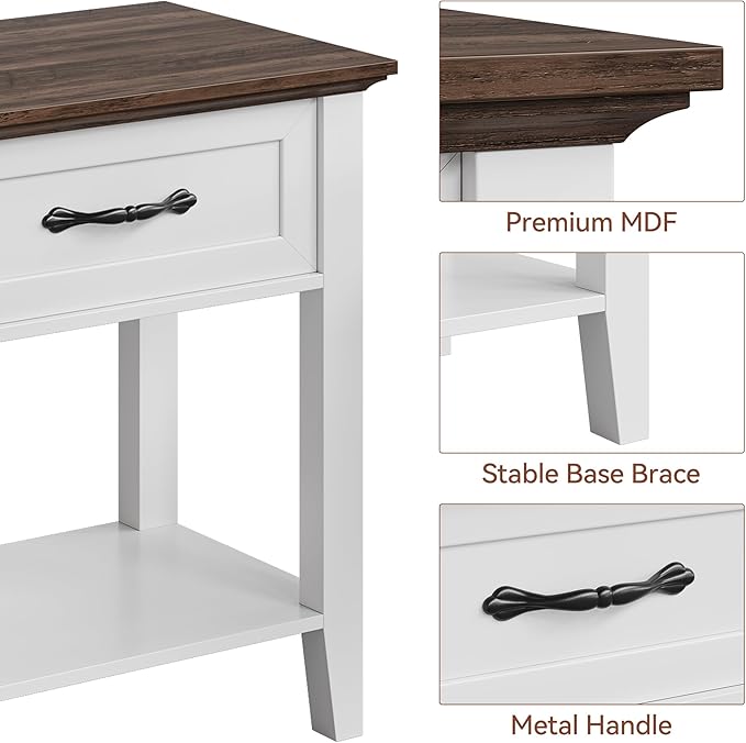 IDEALHOUSE Nightstands Set of 2, End Table - Image 4