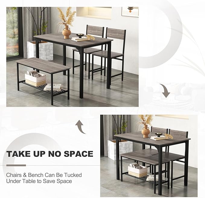 Giantex Dining Table Set for 4, Kitchen Table - Image 6