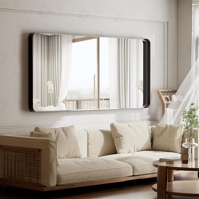 Large Bathroom Mirror 30x56 inch, Gorgeous Deep Frame Wall Vanity Mirror - Image 5