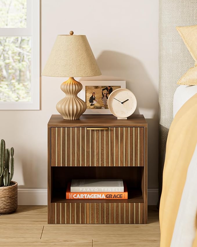 Tiny nightstand Small Night Stand Modern Bedside Table, Boho Side End Table by Unknown