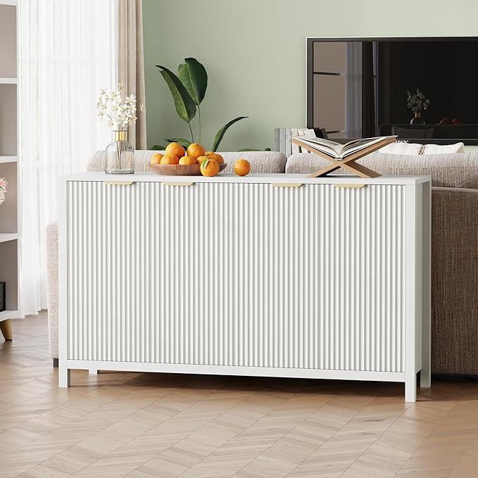 Buffet Cabinet with Storage, Modern Credenza Buffet Table Media Console - Image 7