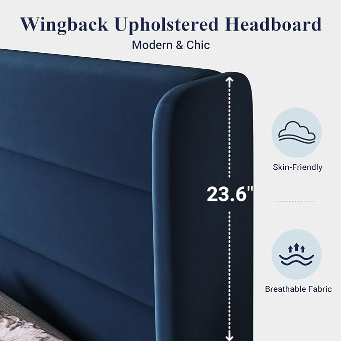 Allewie Queen Size Platform Bed Frame - Image 4